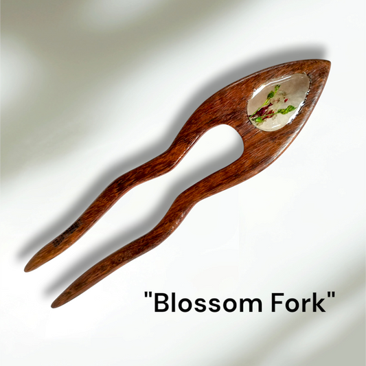 BlOSSOM Wooden Hair Fork